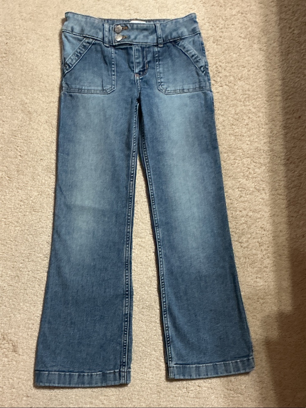 abercrombie kids Medium Blue Wide-Leg Denim Jeans